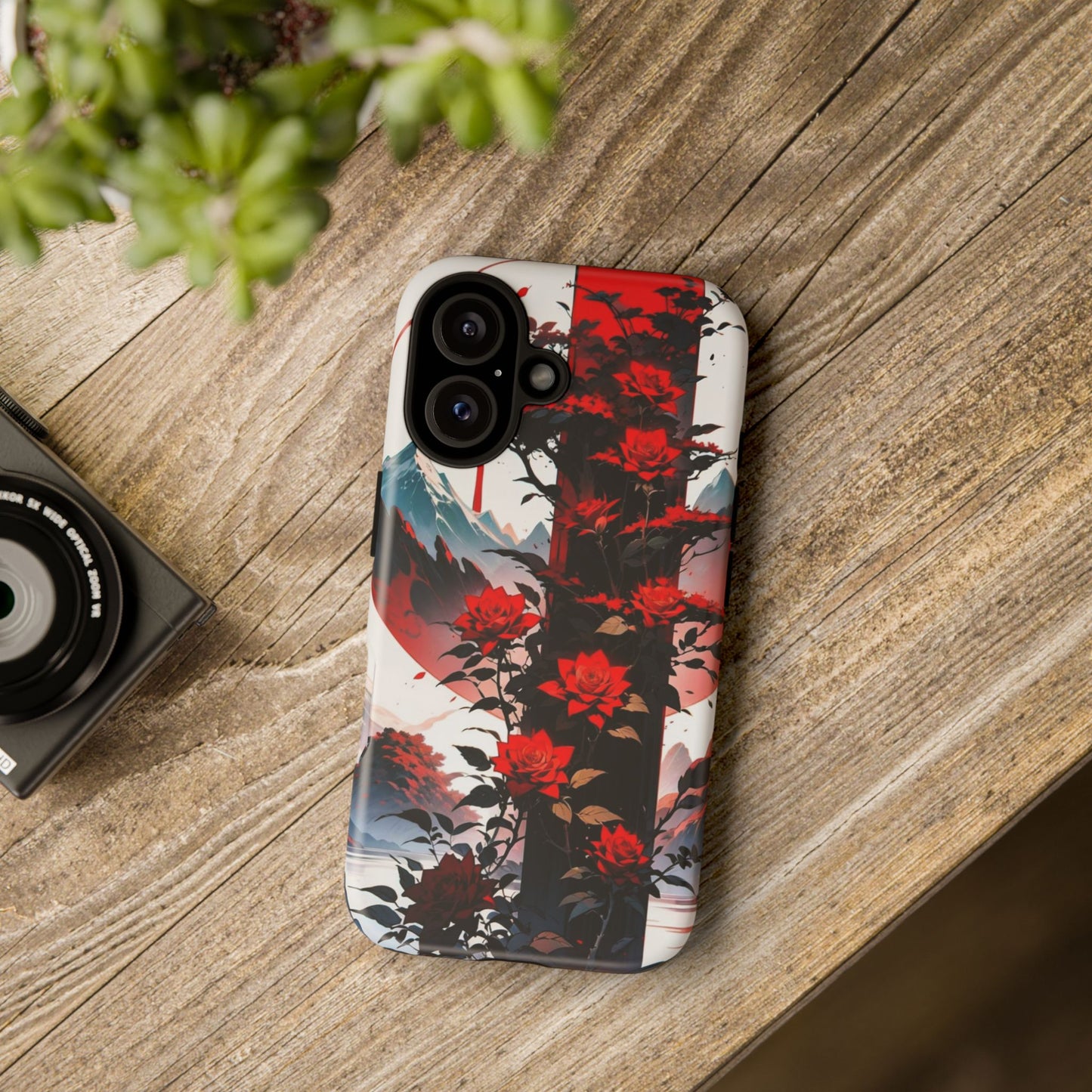 Crimson Bloom Tough Cases