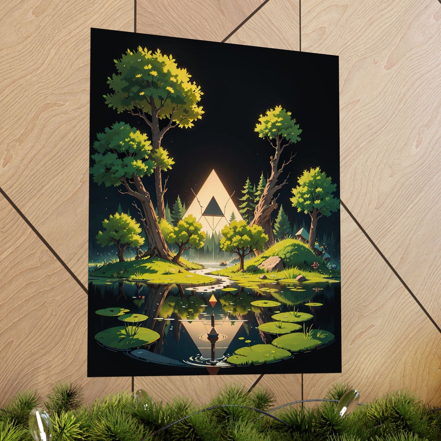 Sacred Forest Light Vertical Posters