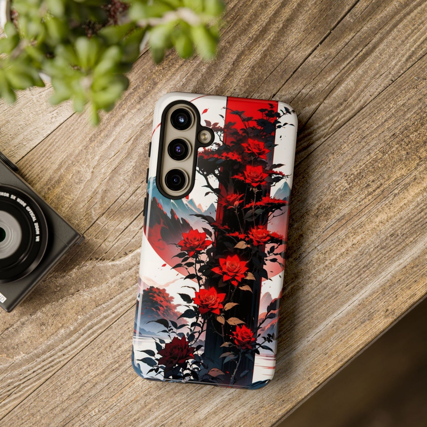 Crimson Bloom Tough Cases