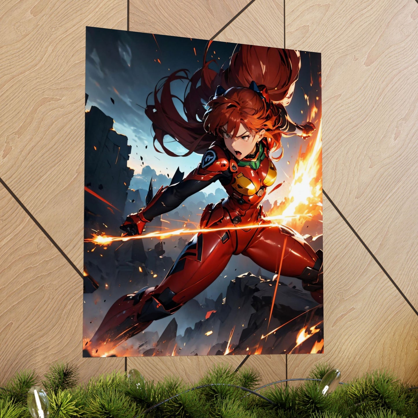 Asuka Soryu 001 Matte Vertical Posters