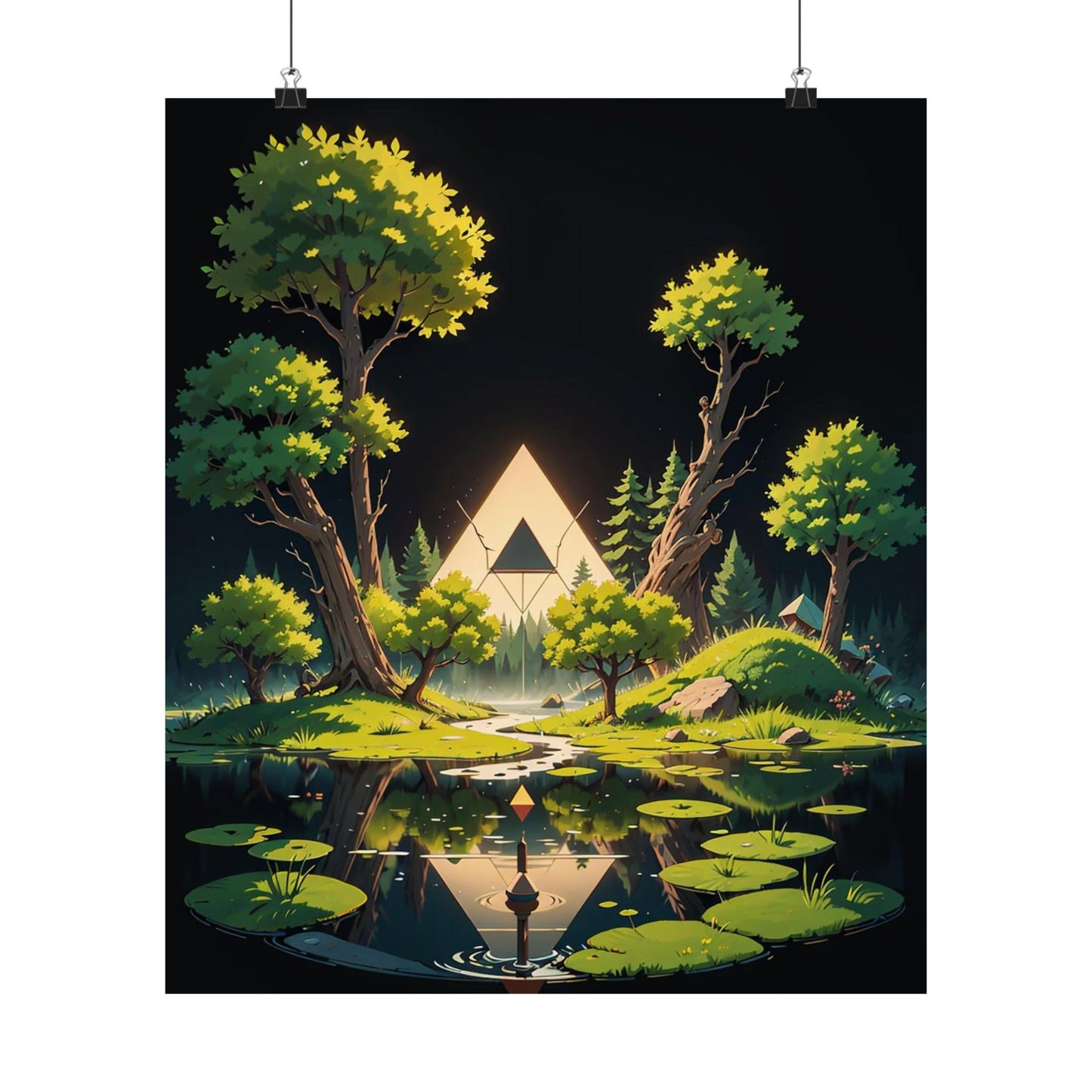 Sacred Forest Light Vertical Posters