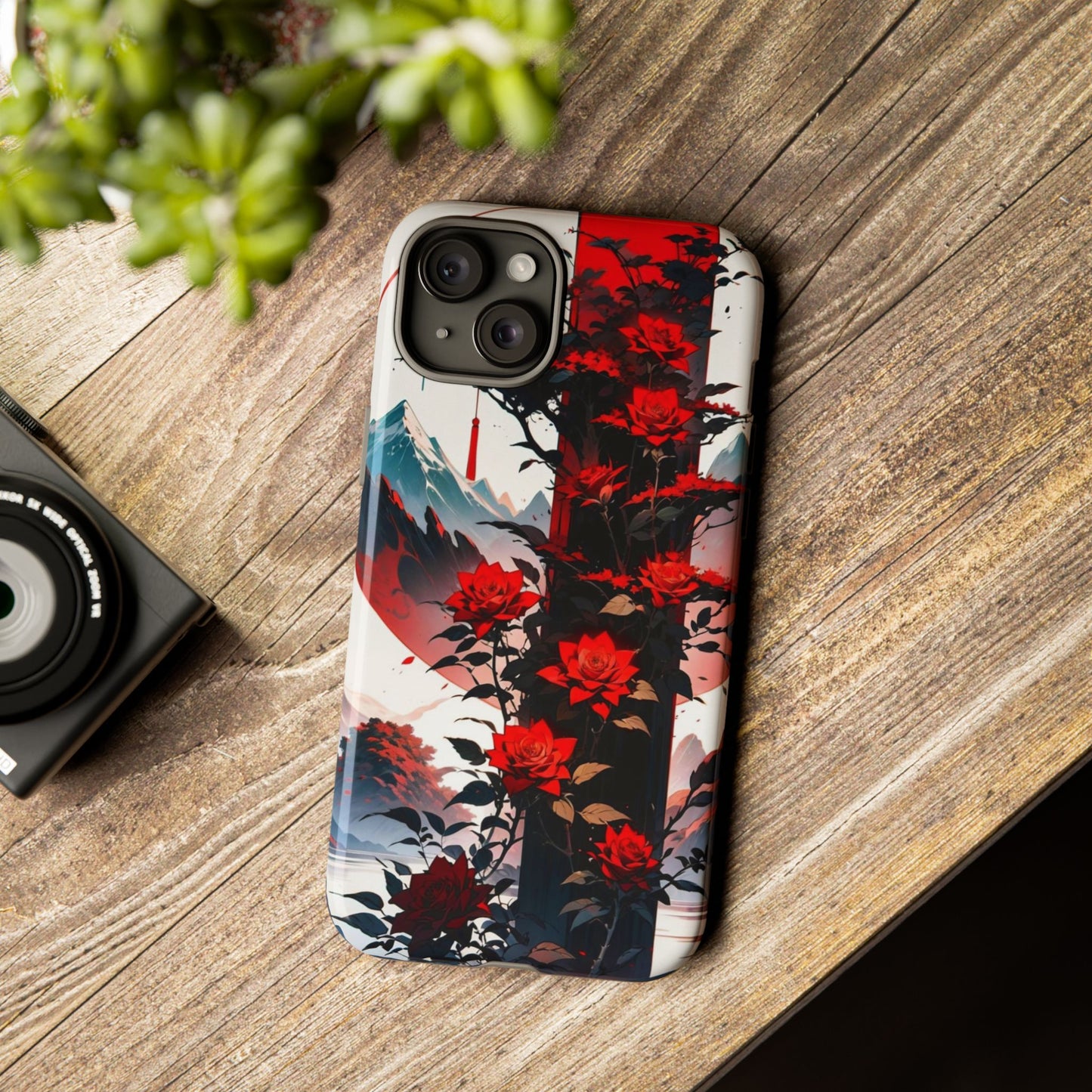 Crimson Bloom Tough Cases
