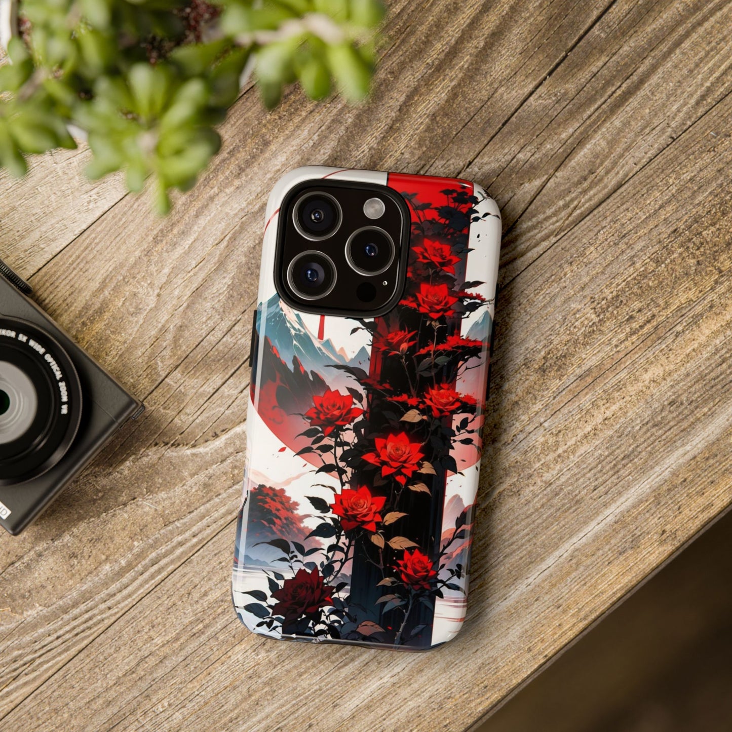 Crimson Bloom Tough Cases