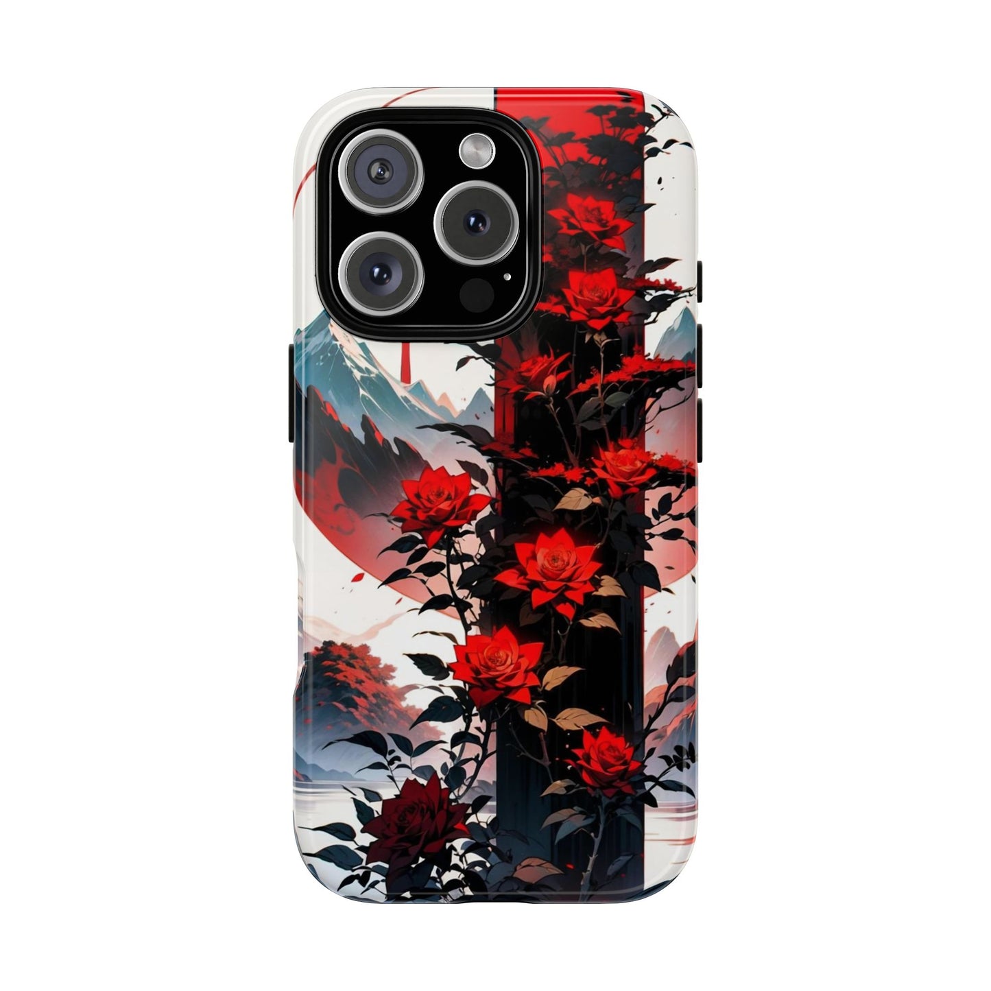 Crimson Bloom Tough Cases