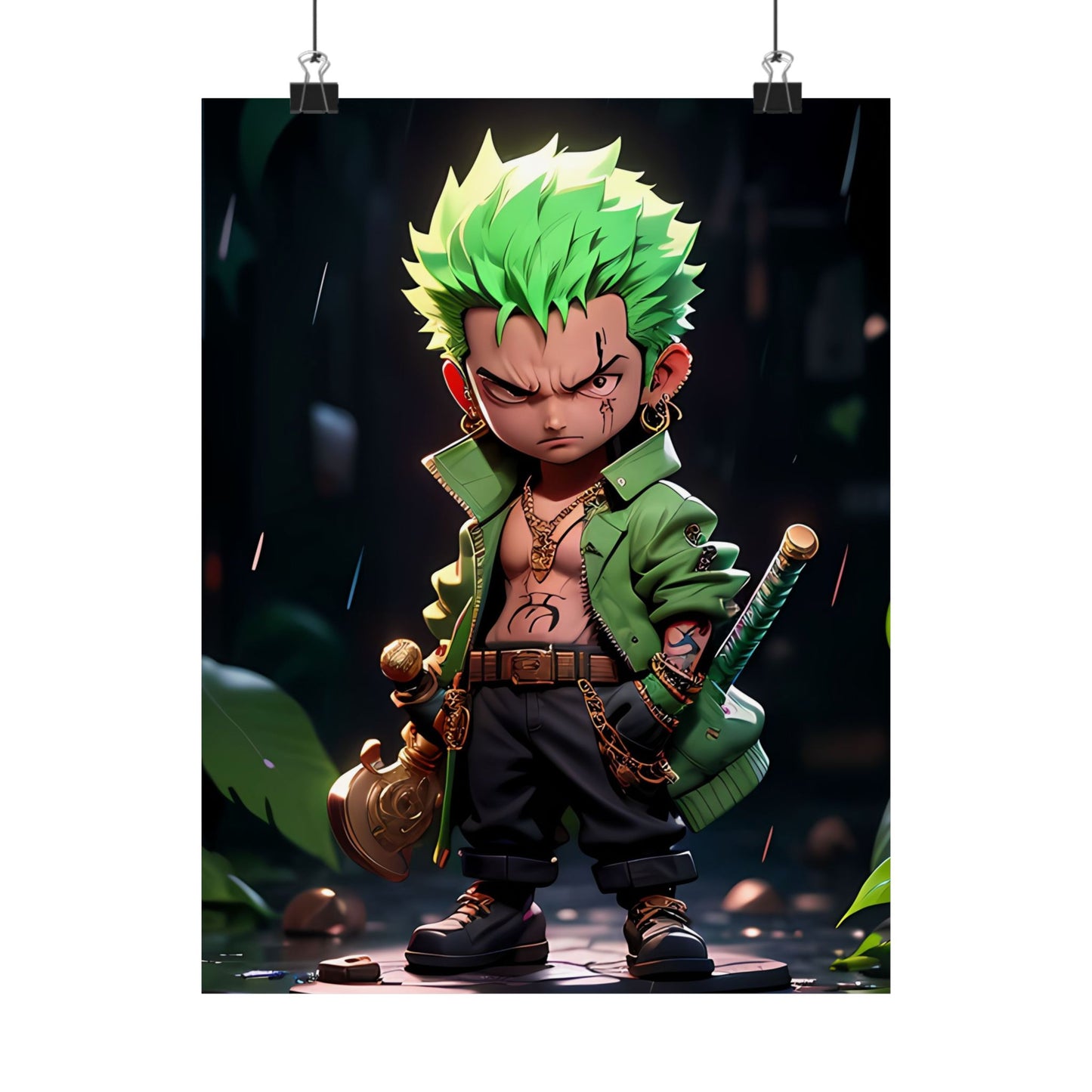 Roronoa Zoro 2.5D Matte Vertical Posters