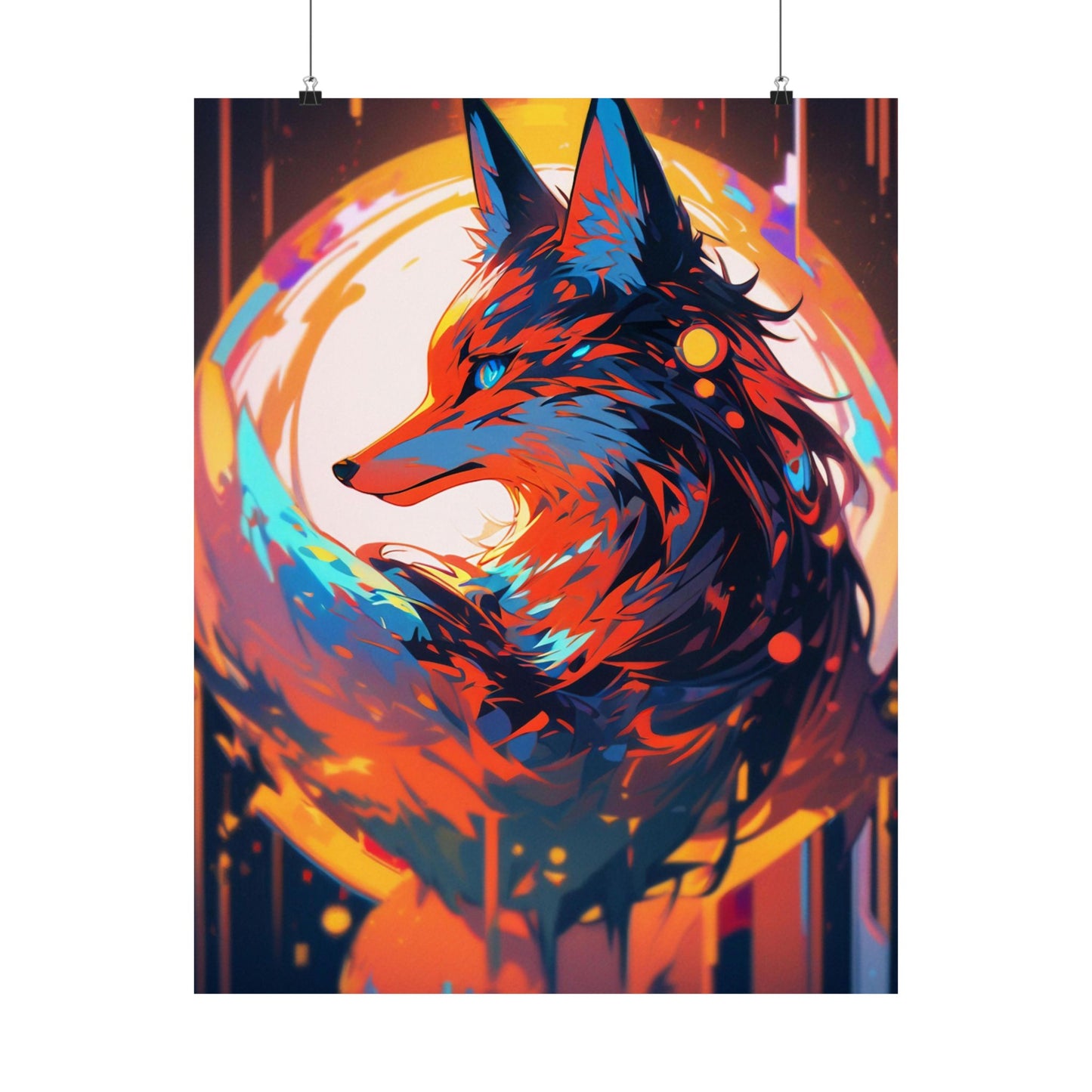 Bright Fox Vertical Posters