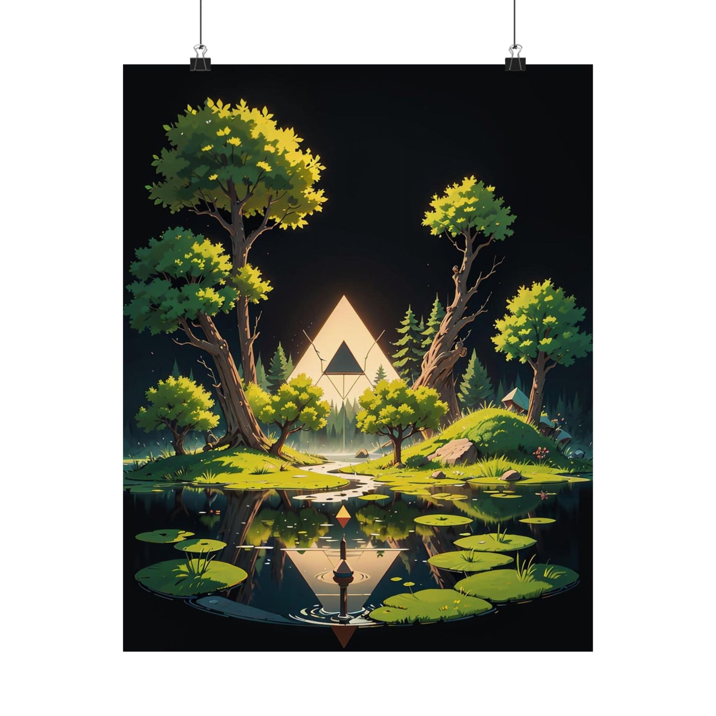 Sacred Forest Light Vertical Posters