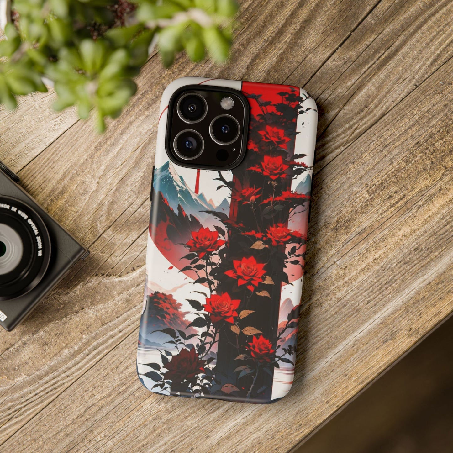 Crimson Bloom Tough Cases
