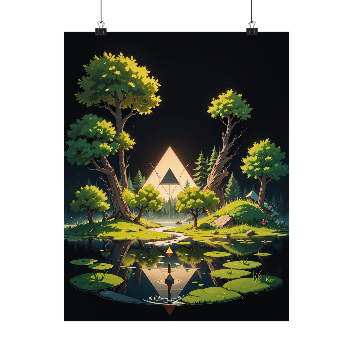 Sacred Forest Light Vertical Posters