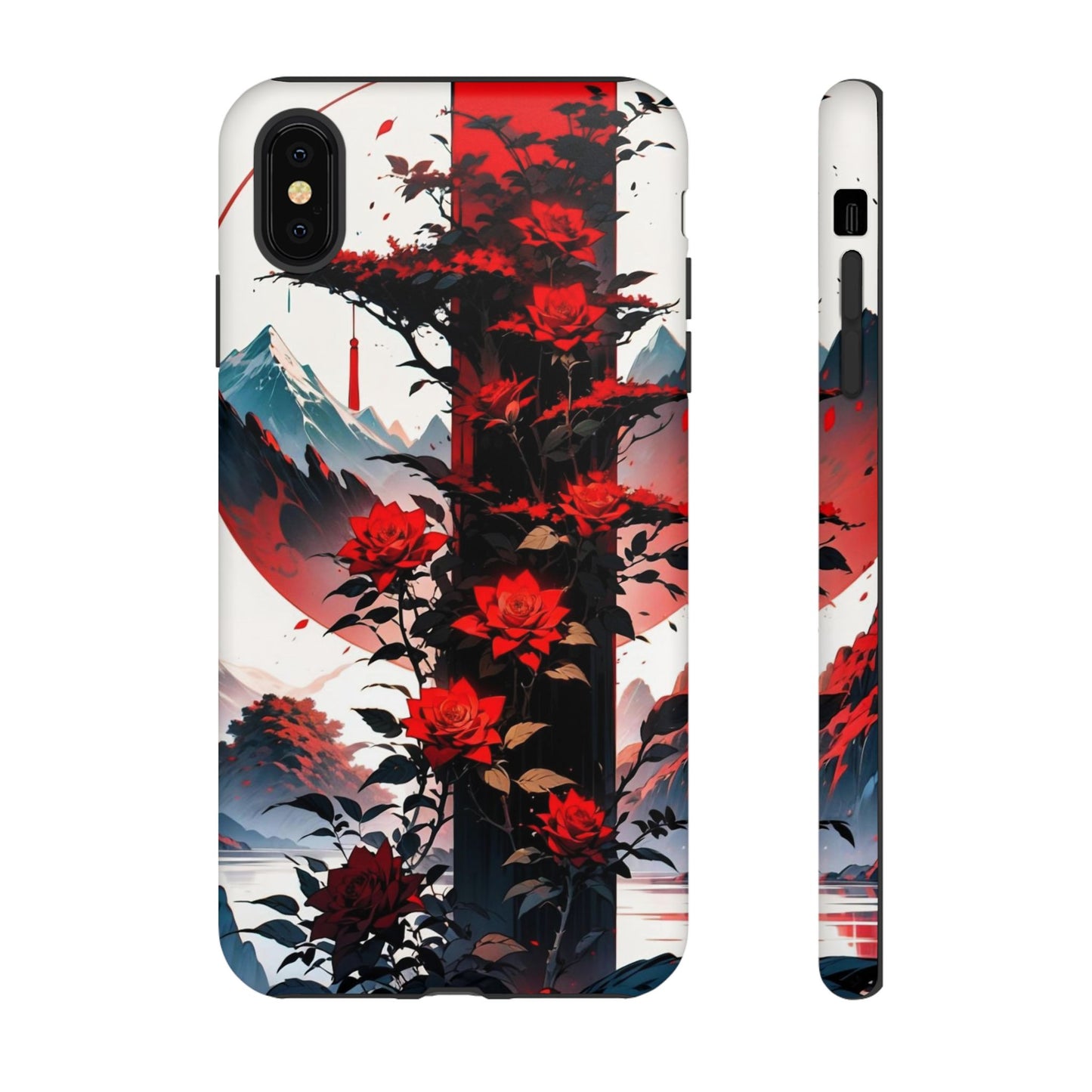 Crimson Bloom Tough Cases
