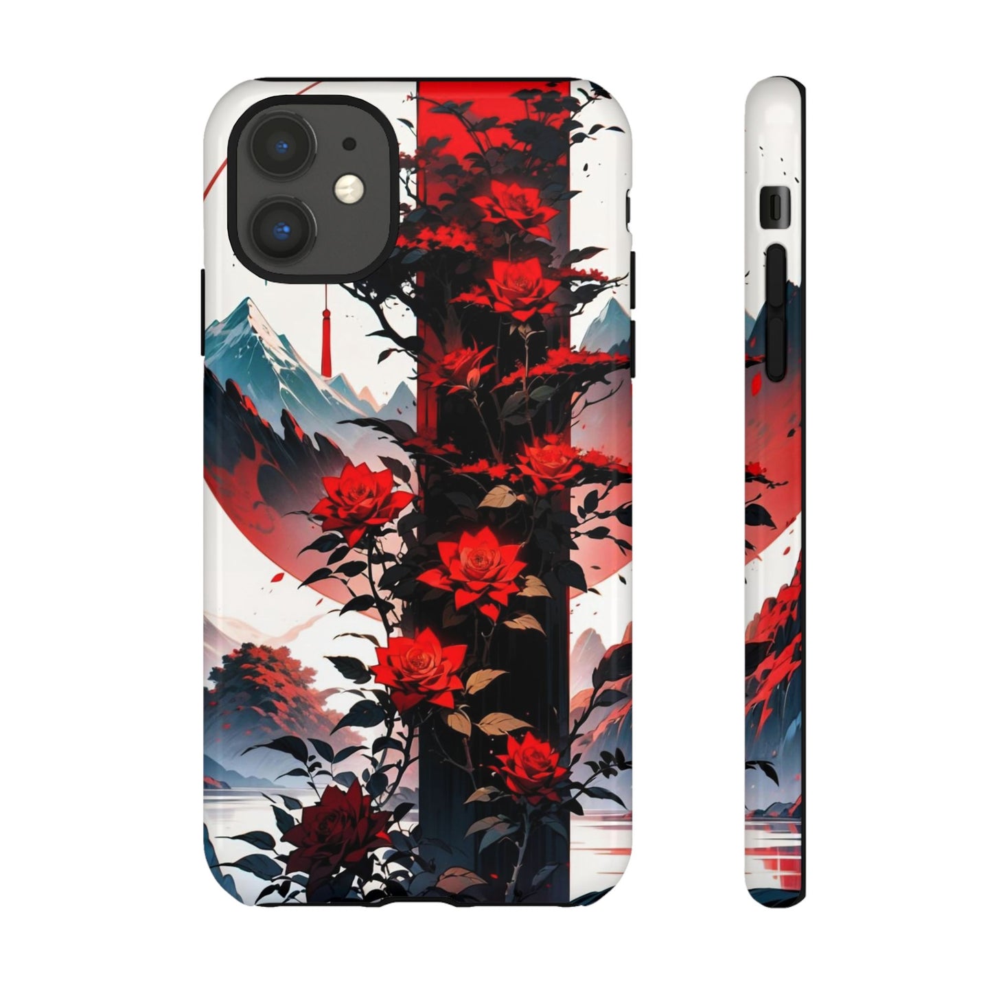 Crimson Bloom Tough Cases