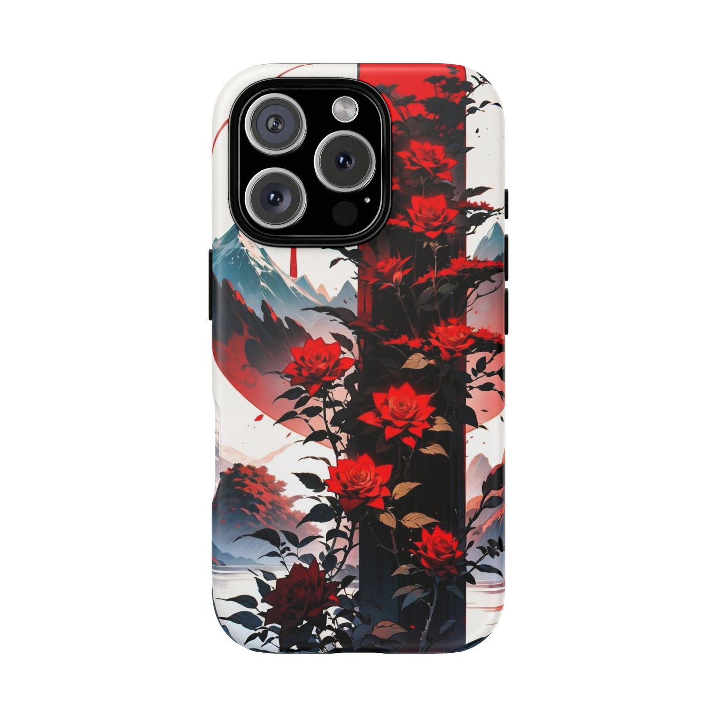 Crimson Bloom Tough Cases