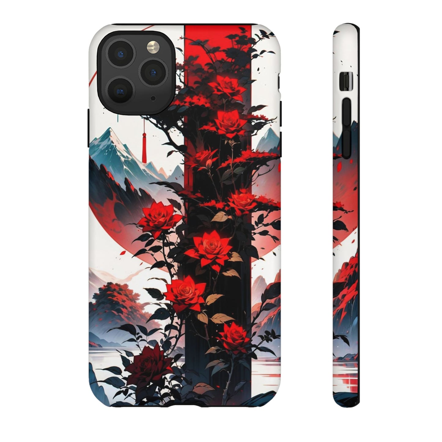 Crimson Bloom Tough Cases