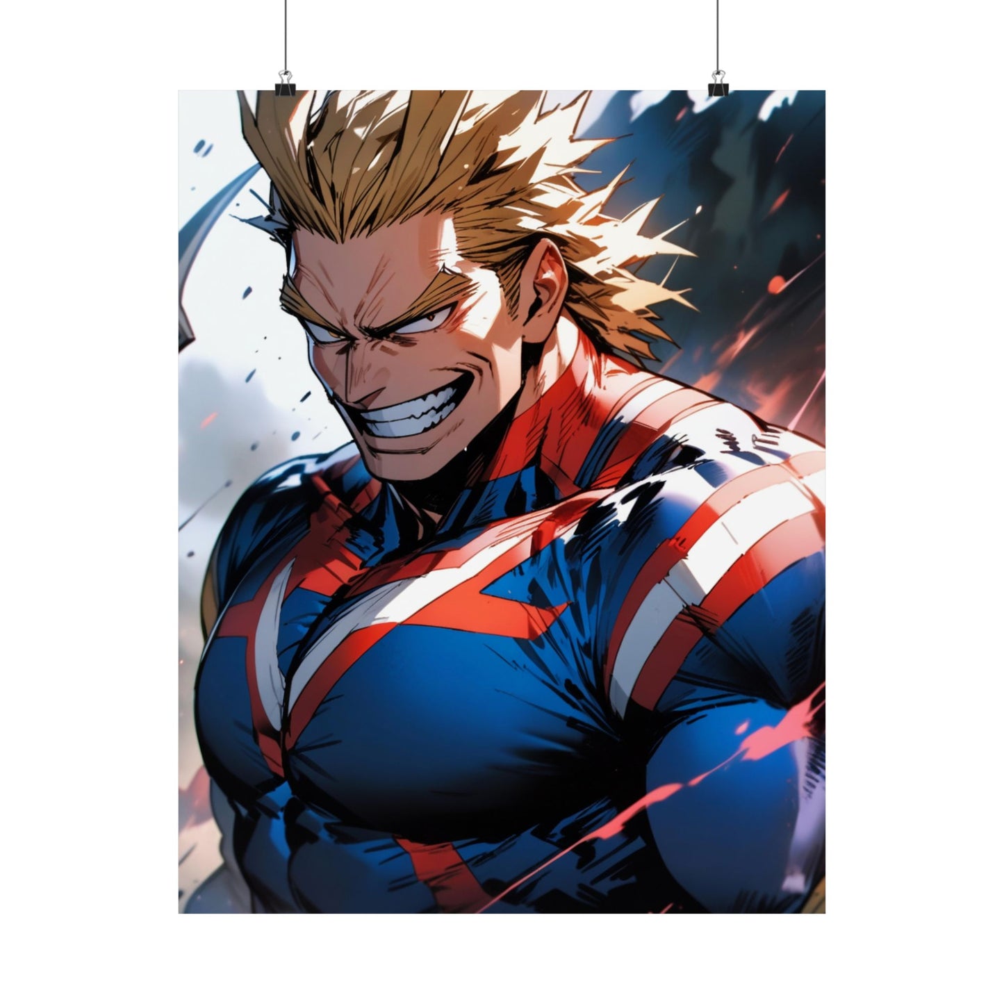 All Might 001 Vertical Posters