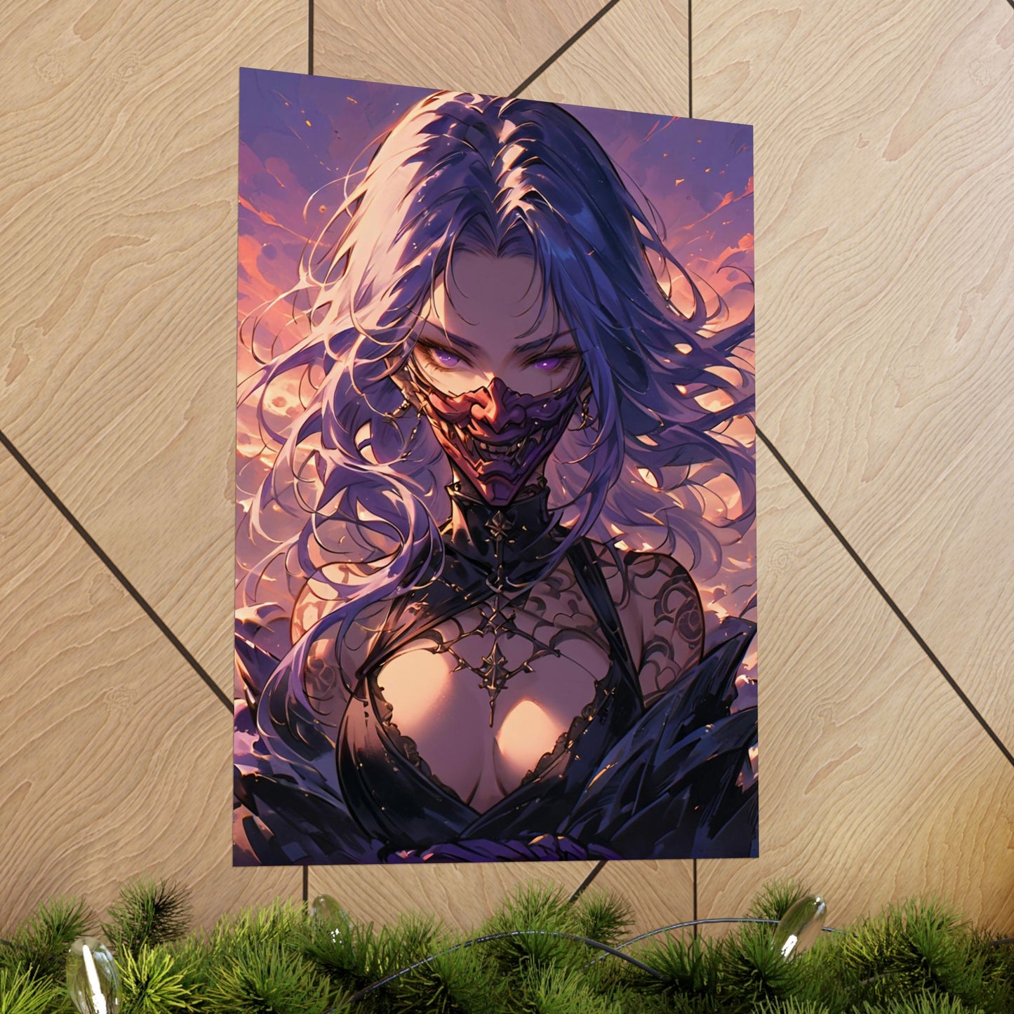 Oni Violet Vertical Posters