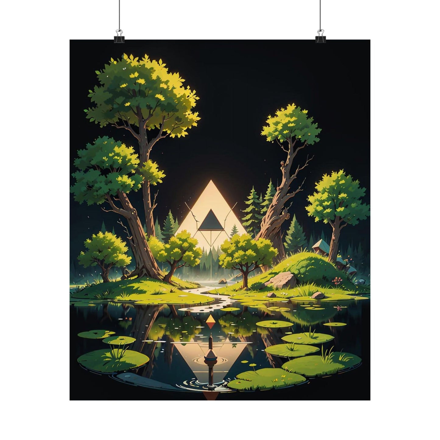 Sacred Forest Light Vertical Posters