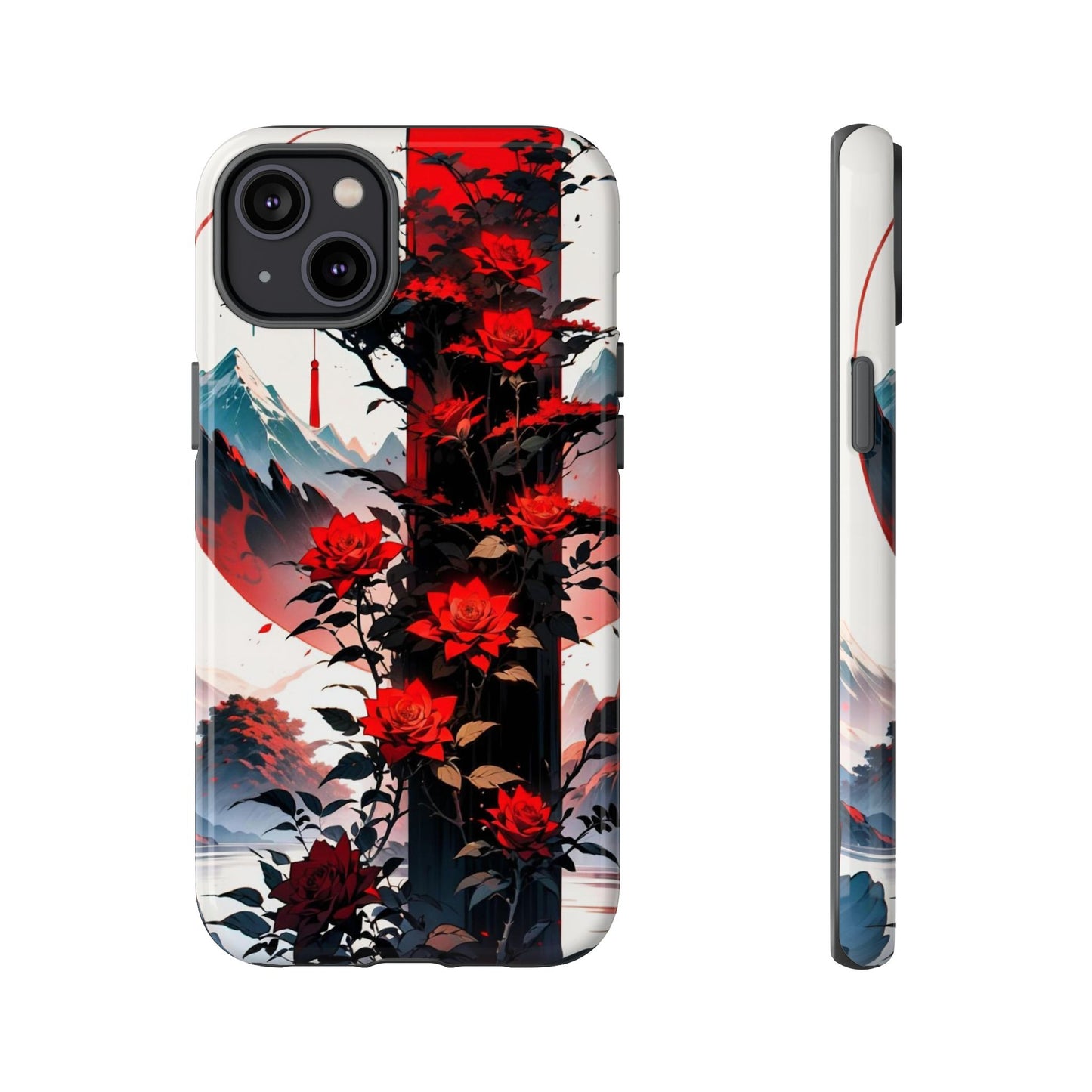 Crimson Bloom Tough Cases