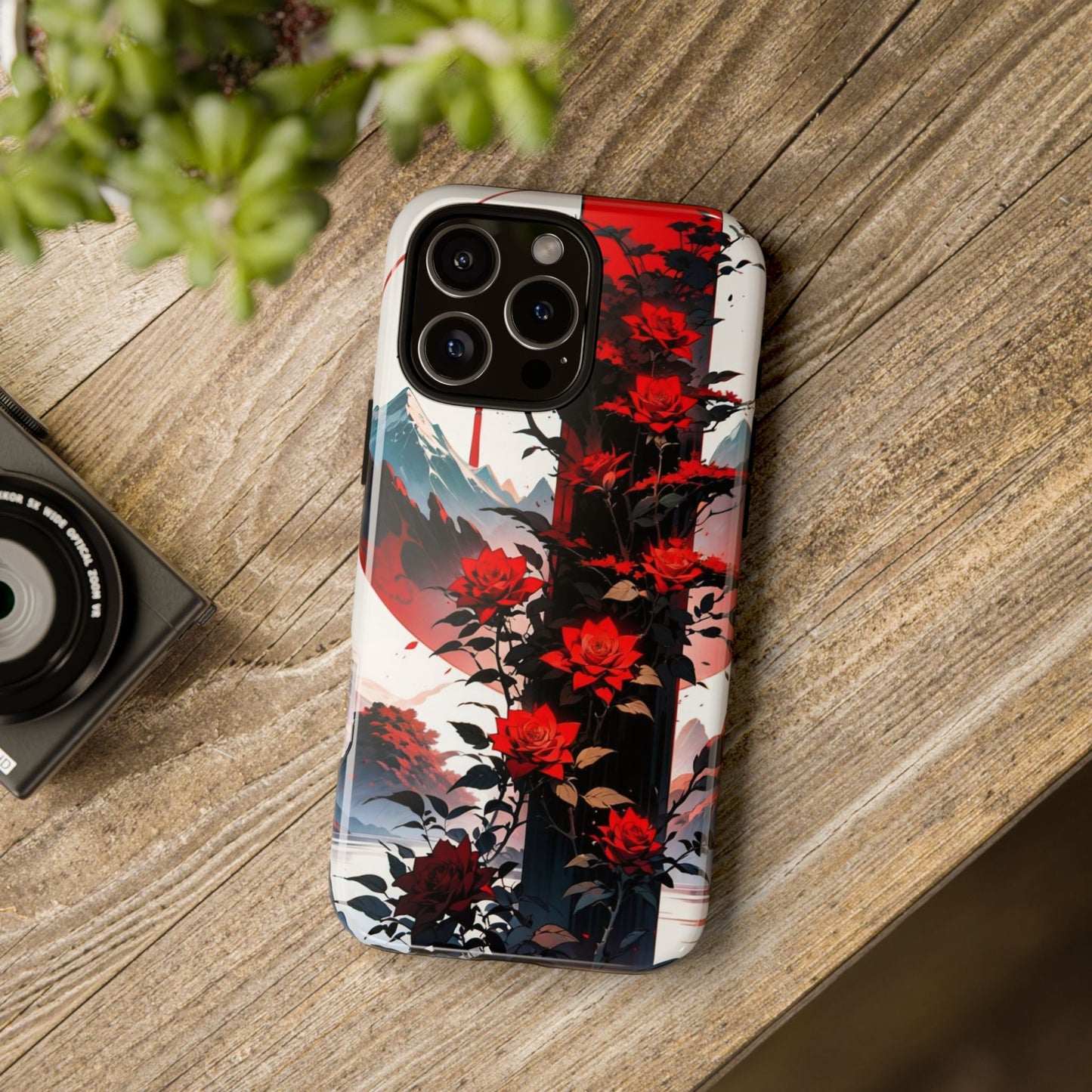 Crimson Bloom Tough Cases