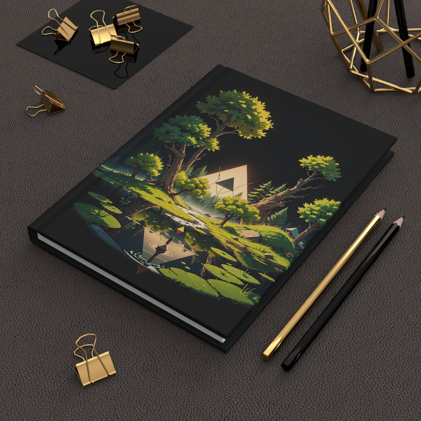 Sacred Forest Light Hardcover Journal Matte