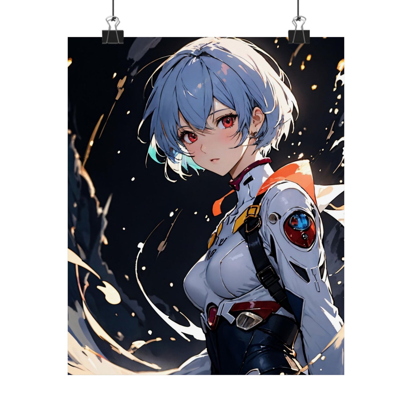 Rei Ayanami 002 Matte Vertical Posters