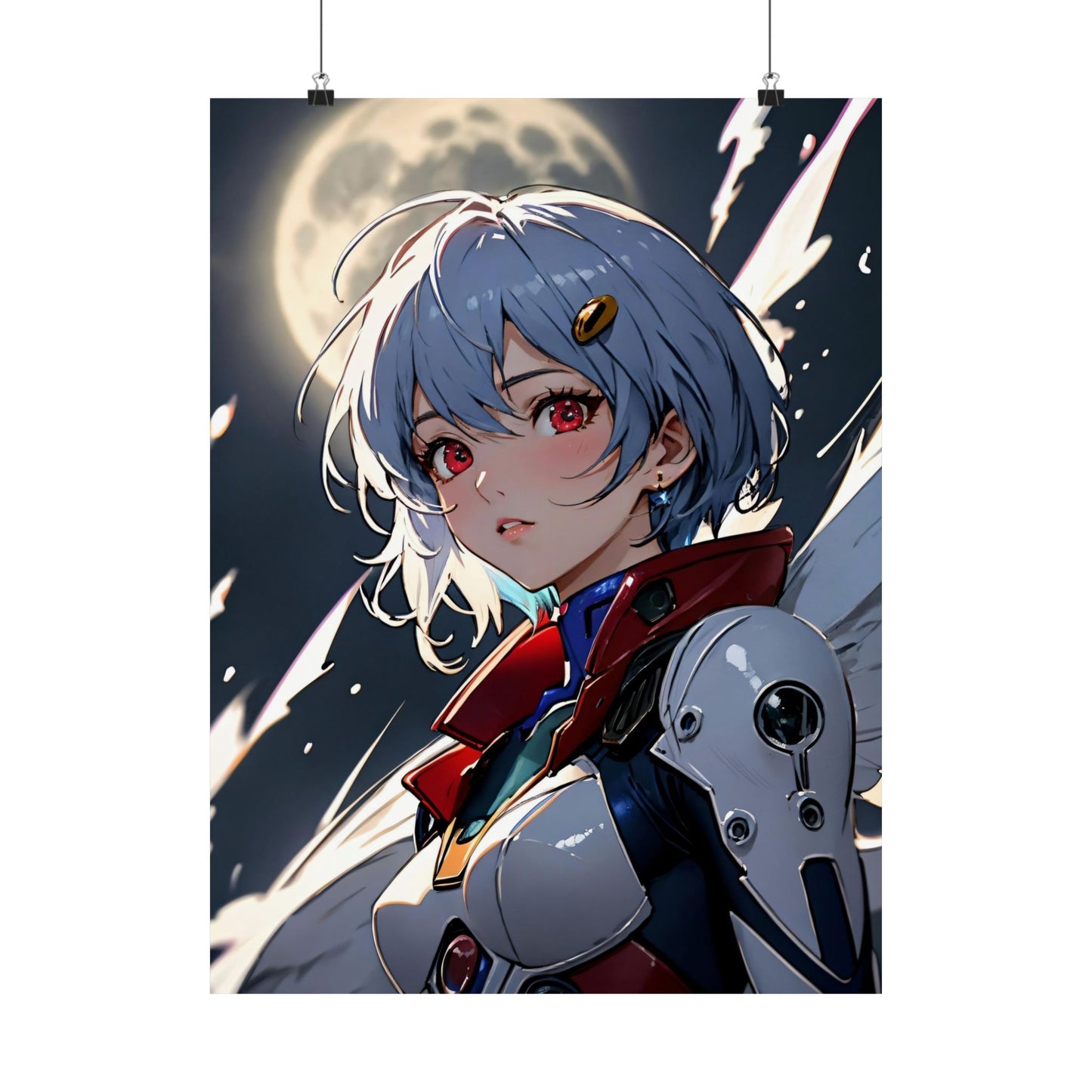 Rei Ayanami 001 Matte Vertical Posters