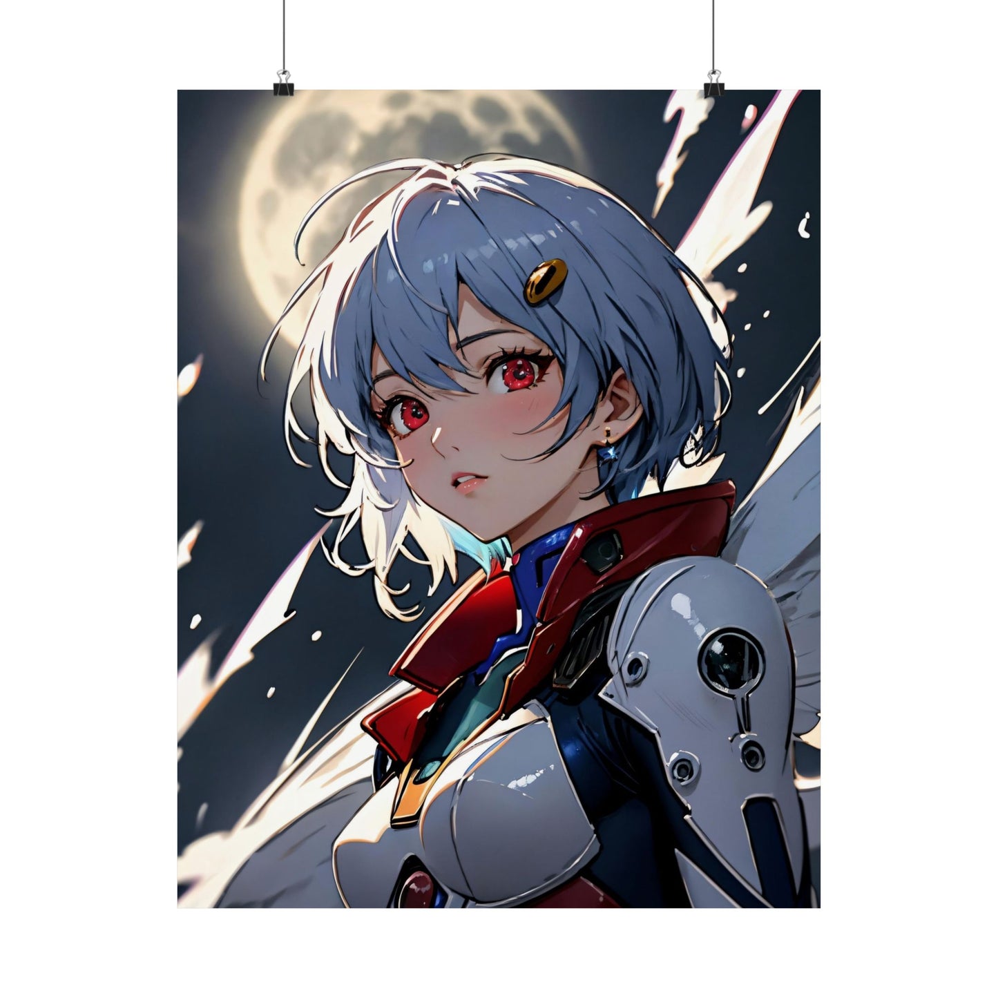 Rei Ayanami 001 Matte Vertical Posters