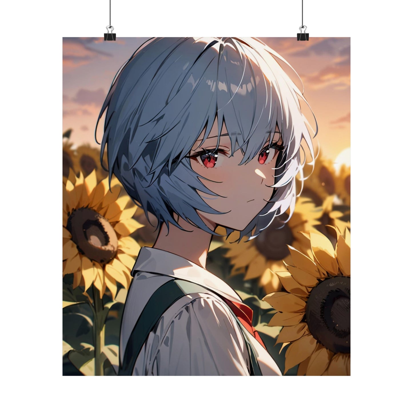Rei Ayanami 001 Vertical Posters
