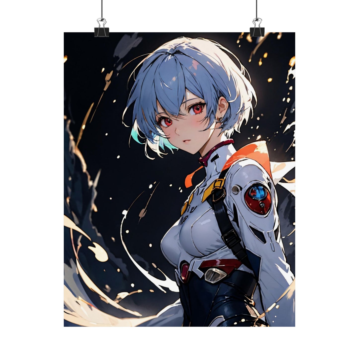 Rei Ayanami 002 Matte Vertical Posters