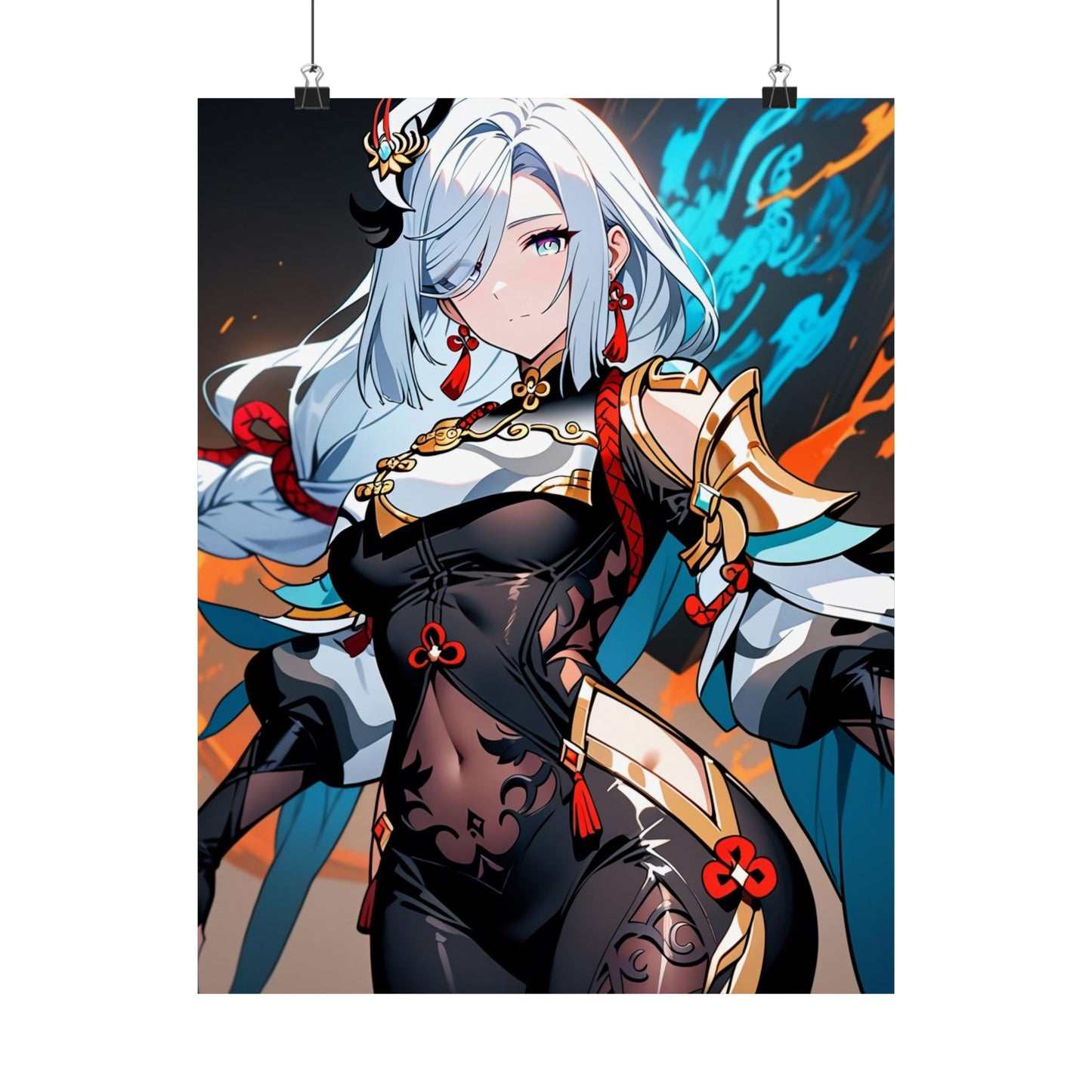 Shenhe 005 Vertical Posters