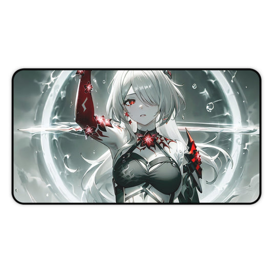 Acheron White 002 Desk Mat