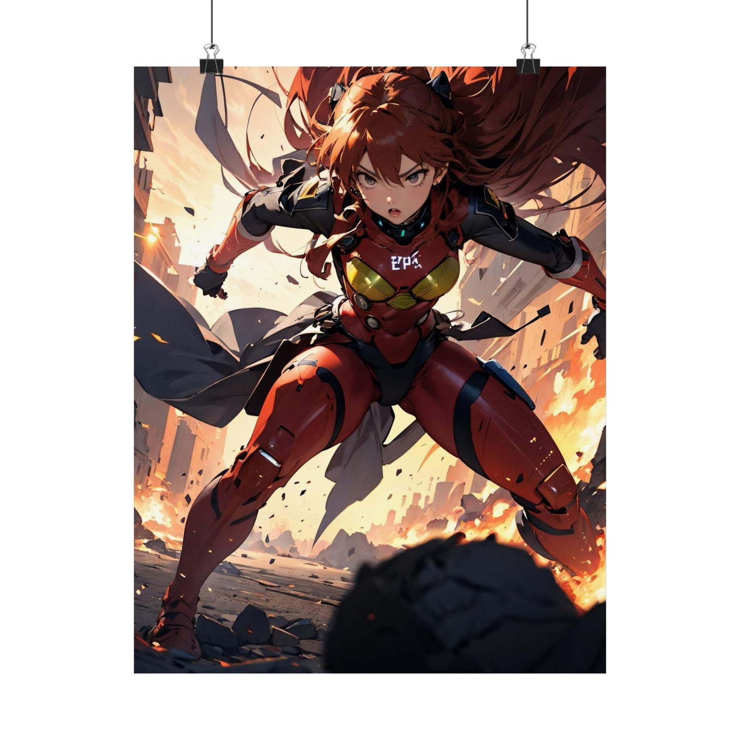 Asuka Soryu 002 Matte Vertical Posters