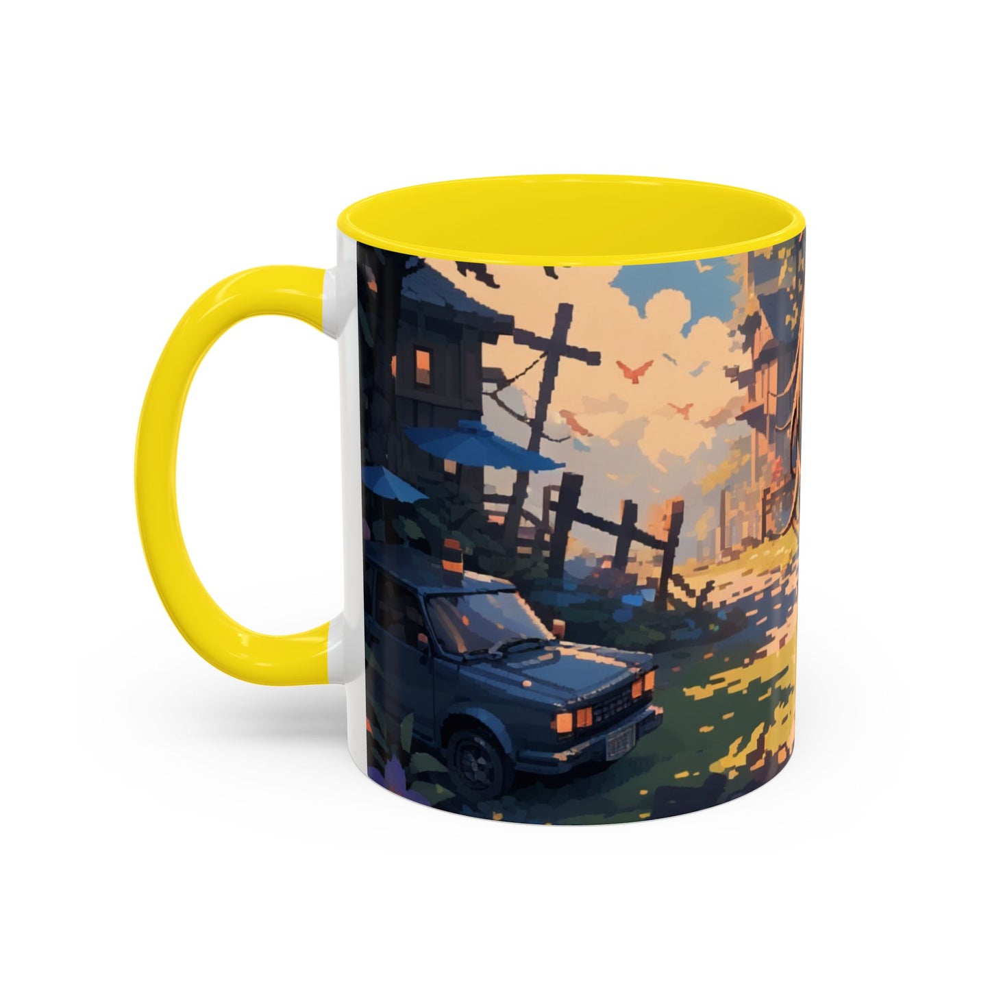 Pixely Chibi Tifa Coffee Mug