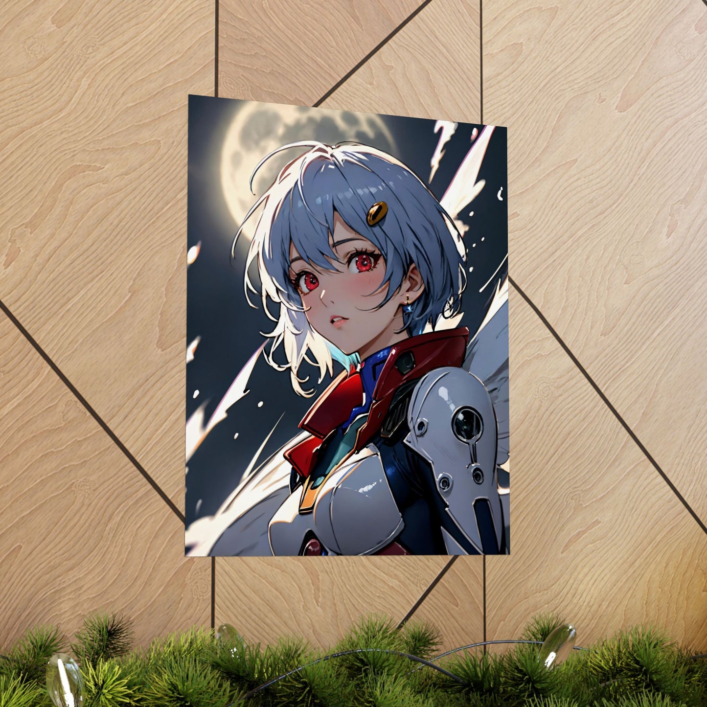 Rei Ayanami 001 Matte Vertical Posters