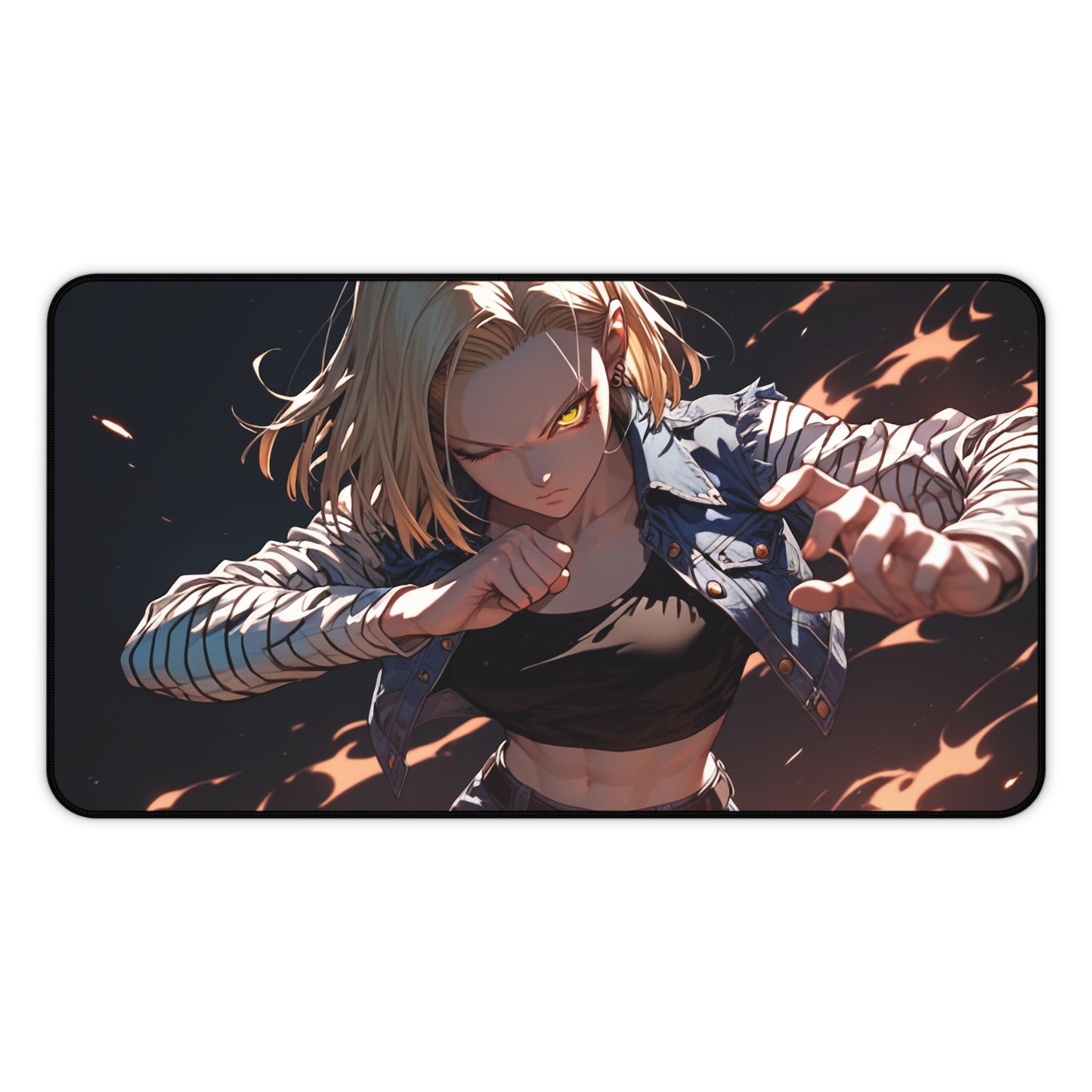 Android 18 001 Desk Mat