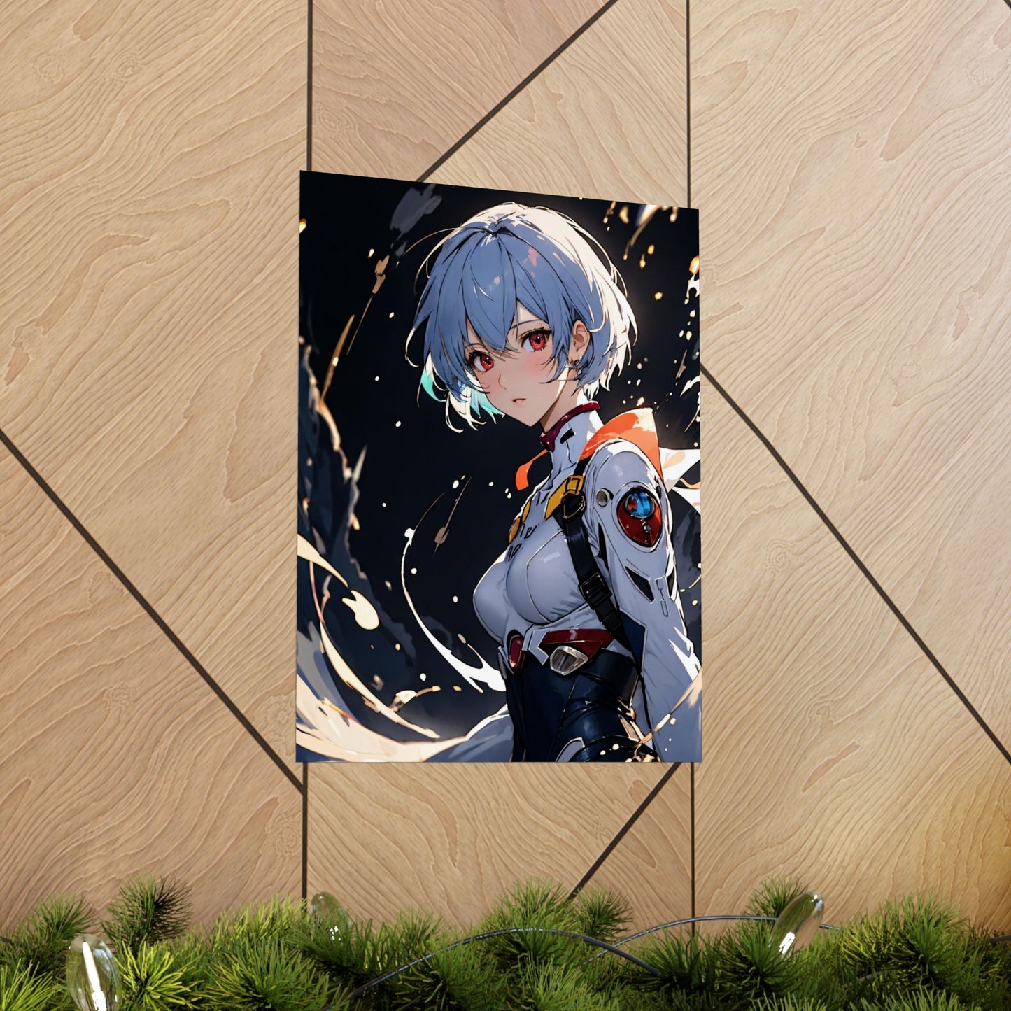 Rei Ayanami 002 Matte Vertical Posters