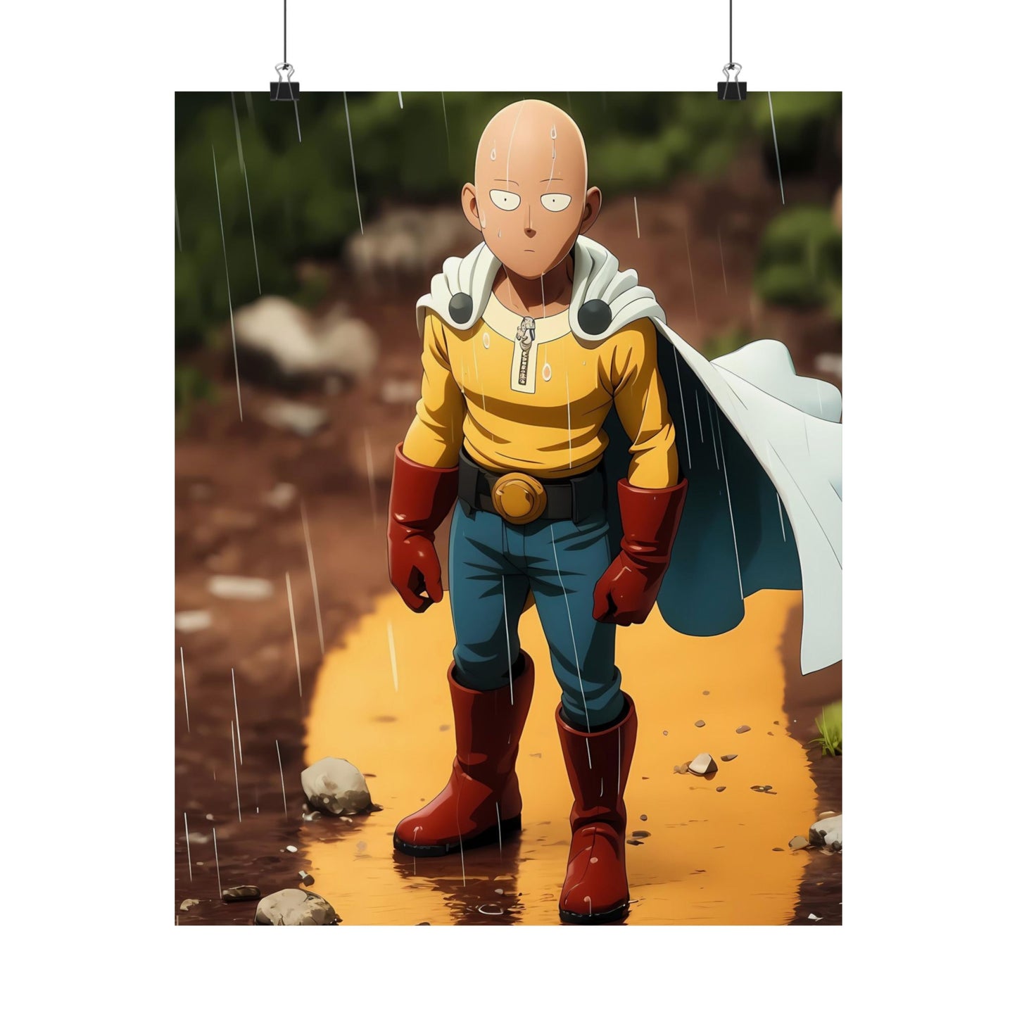 Saitama 001 Matte Vertical Posters