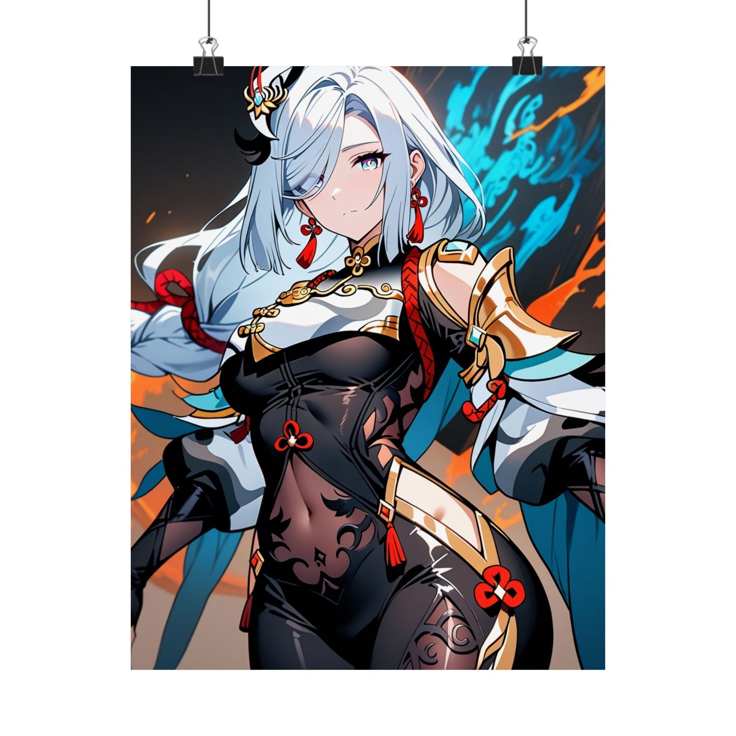 Shenhe 005 Vertical Posters