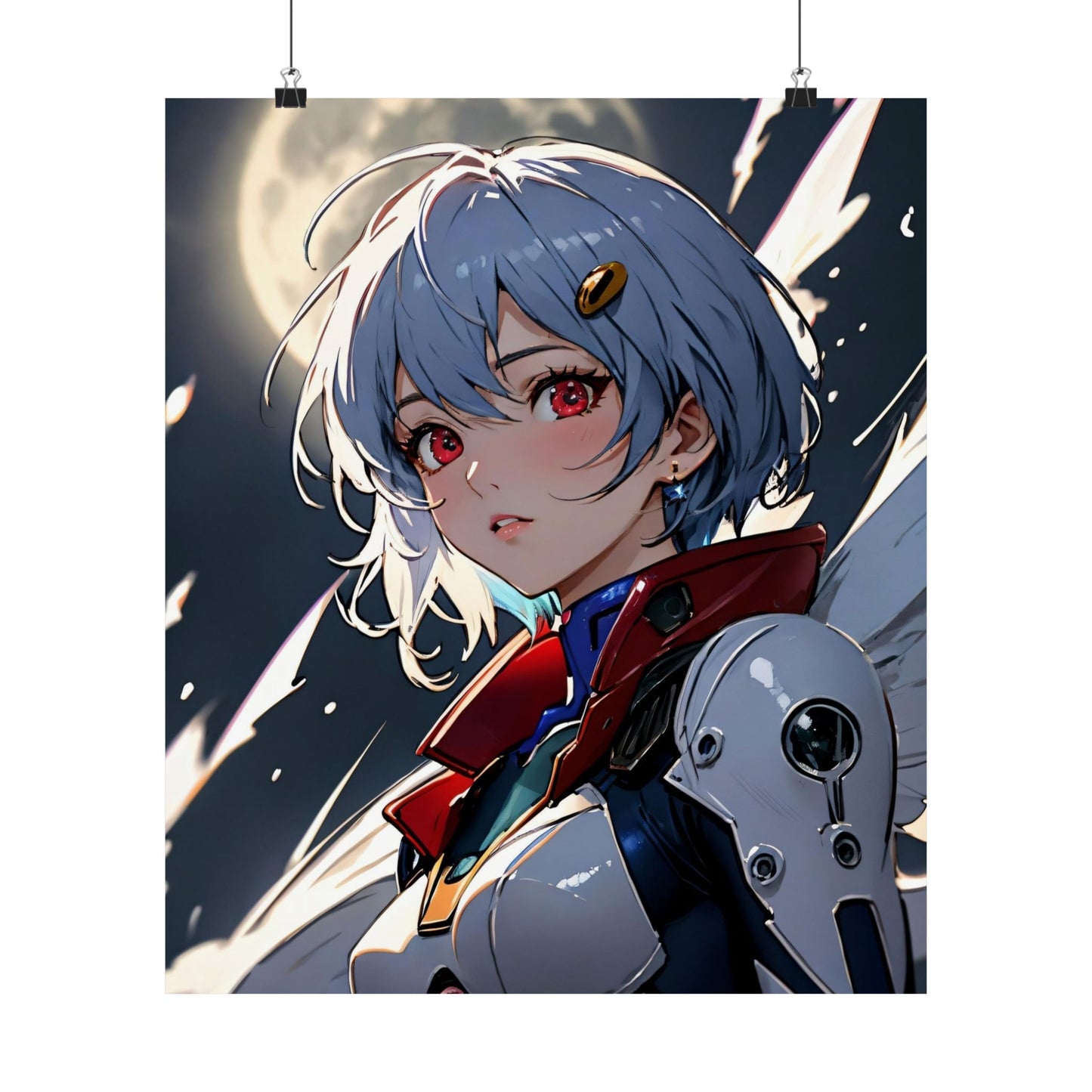 Rei Ayanami 001 Matte Vertical Posters