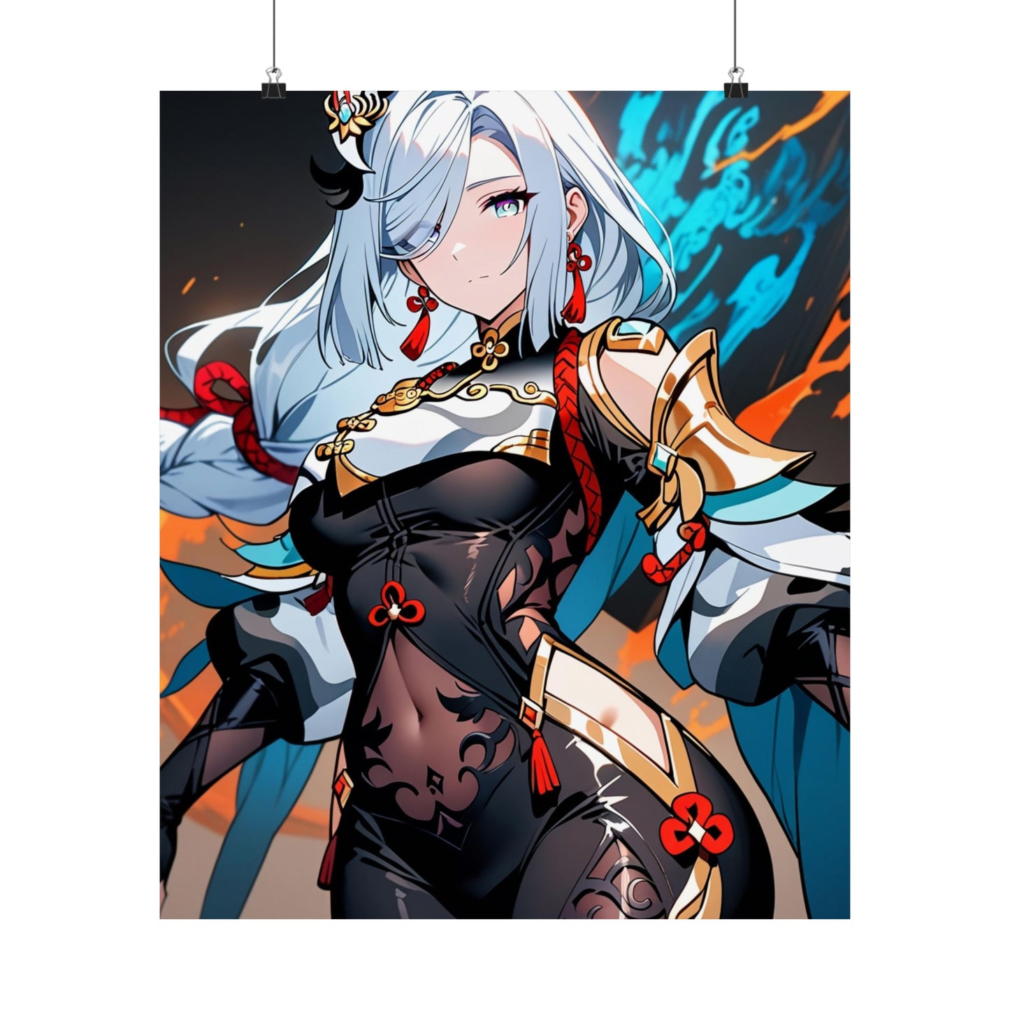 Shenhe 005 Vertical Posters