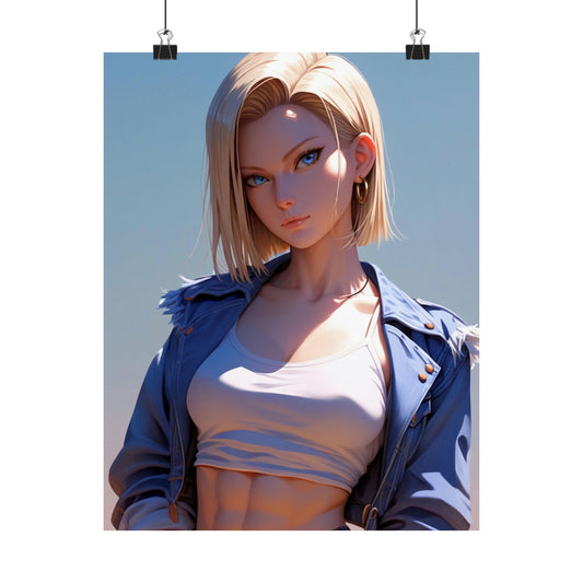 Android 18 002 Vertical Posters