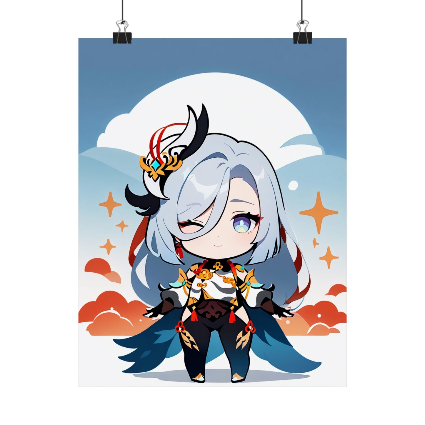 Shenhe 004 Vertical Posters