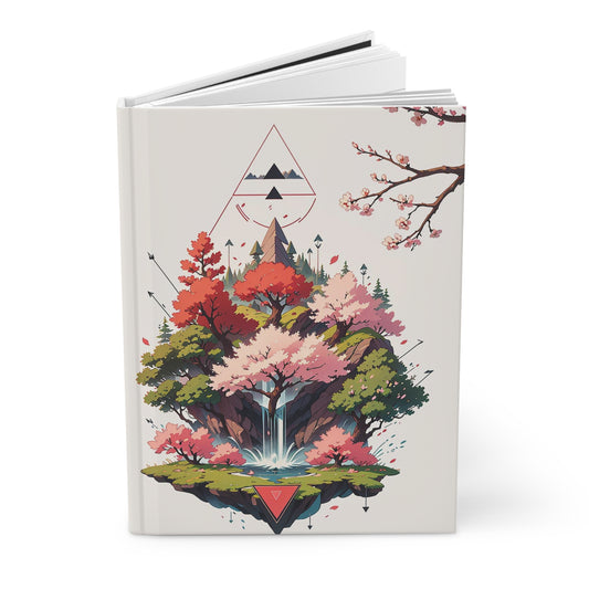 Sakura Waterfall Hardcover Journal Matte