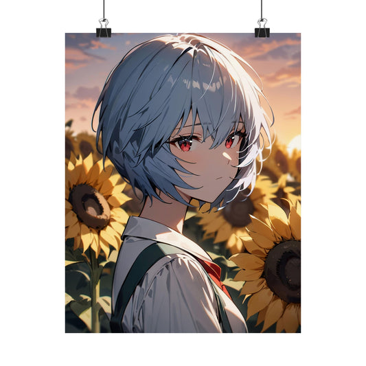 Rei Ayanami 001 Vertical Posters