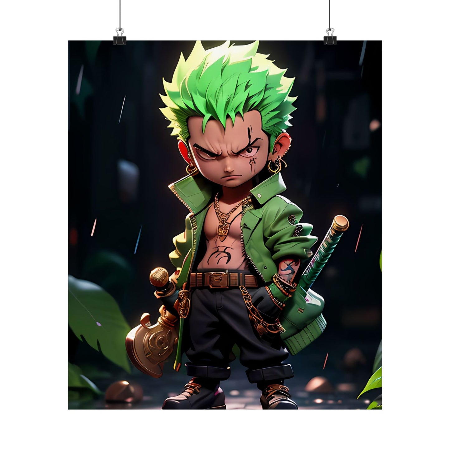 Roronoa Zoro 2.5D Matte Vertical Posters