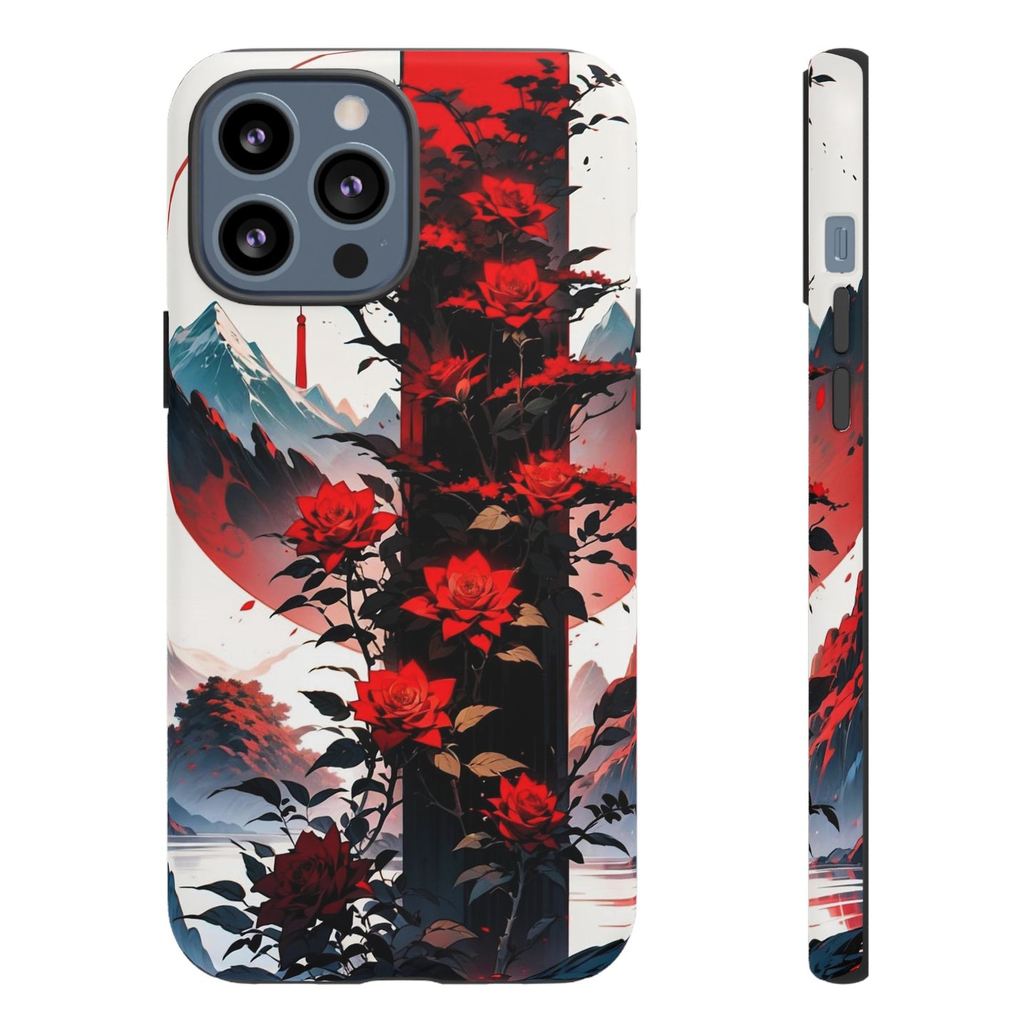 Crimson Bloom Tough Cases