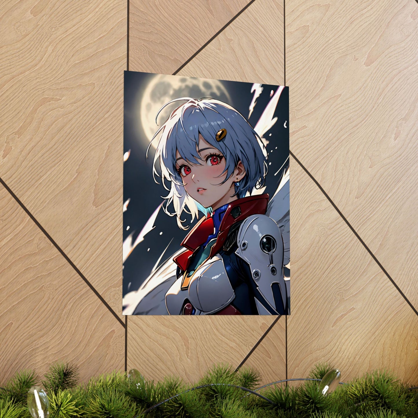 Rei Ayanami 001 Matte Vertical Posters