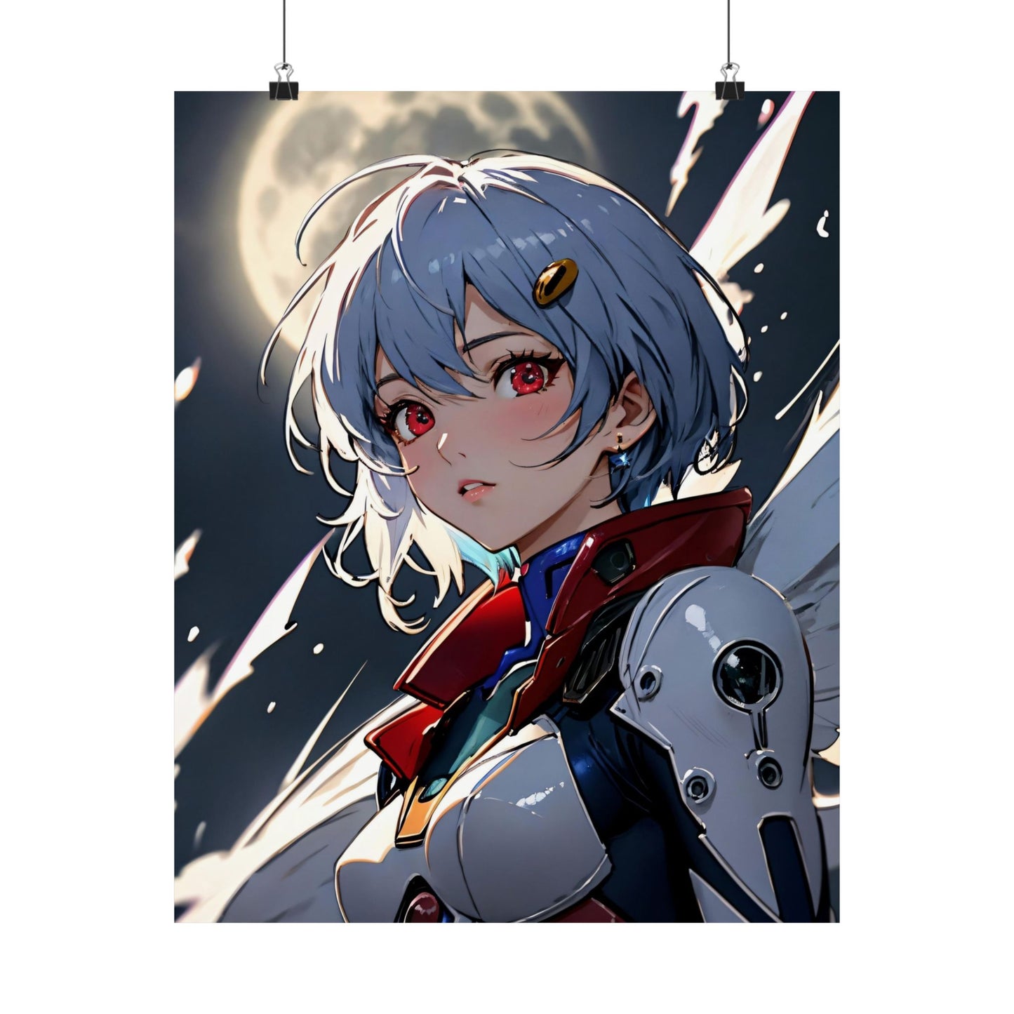 Rei Ayanami 001 Matte Vertical Posters