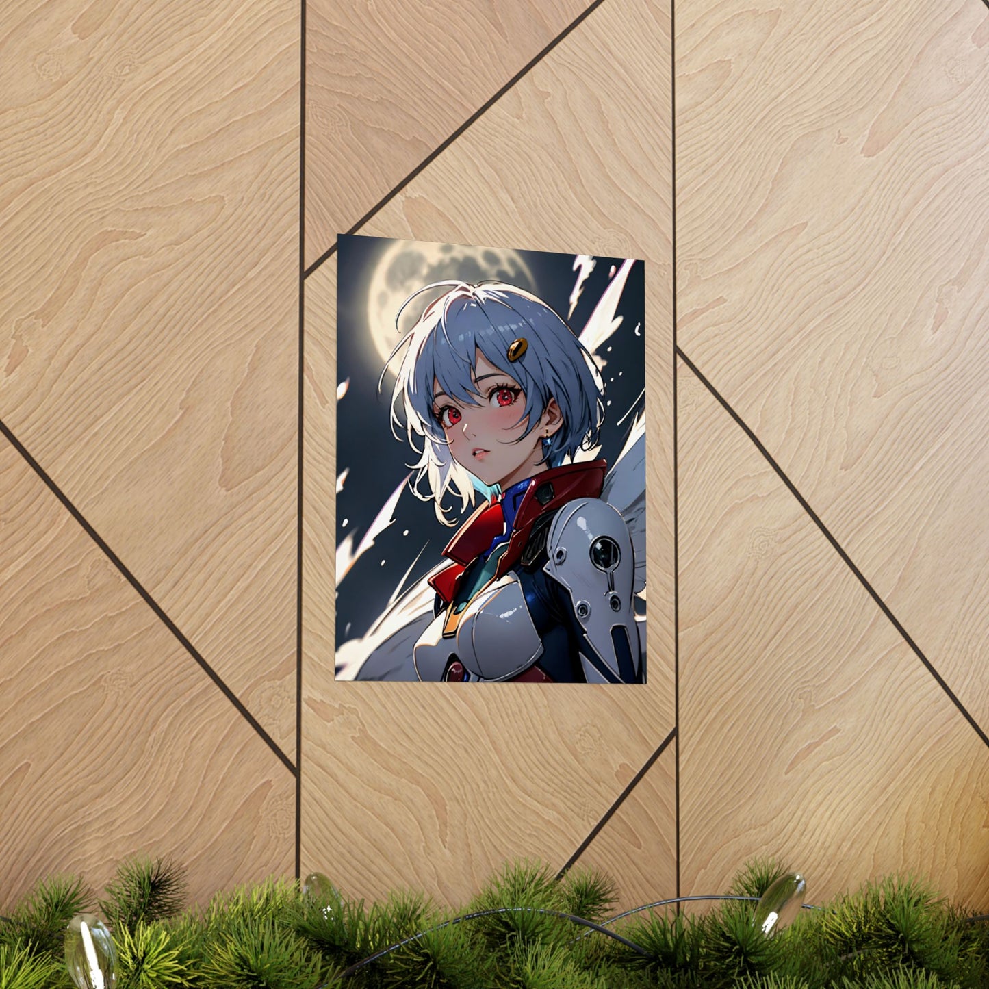 Rei Ayanami 001 Matte Vertical Posters