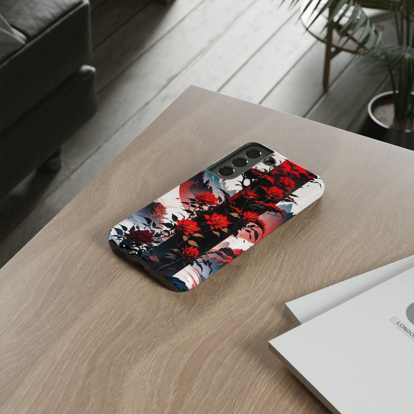 Crimson Bloom Tough Cases