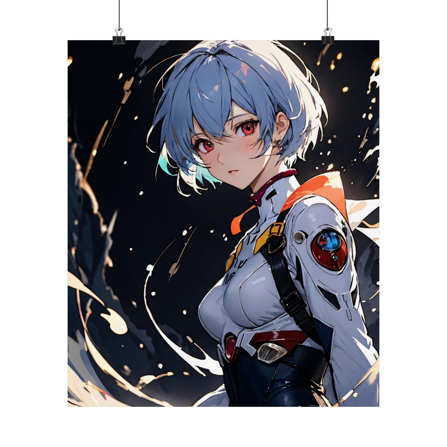 Rei Ayanami 002 Matte Vertical Posters